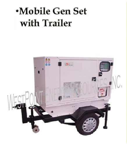 Mobile Generator Set with Trailer