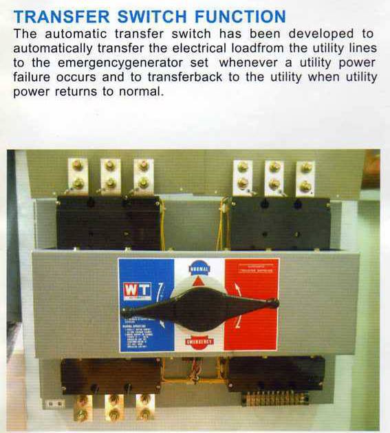 Transfer switch function Genset Philippines - Westpoint Energy Resources